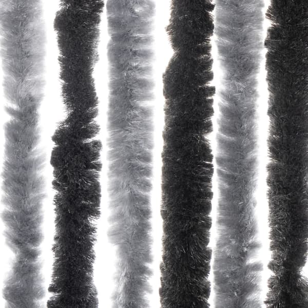 vidaXL insektnet grå og sort 90x220 cm chenille