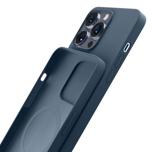 Apple iPhone 15 Pro - 3mk Hardy Silikone MagCase Kongeblå