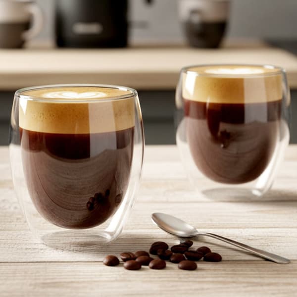 TERMOGLAS 2 stk. 370 ml DOBBELTVÆGGET TIL KAFFE OG TE 139820