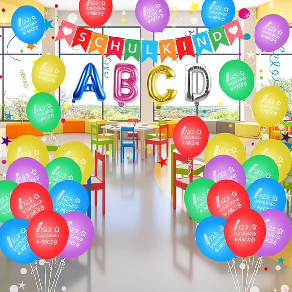 BALLONDEKORATIONER TIL SKOLEBEGYNDELSEN