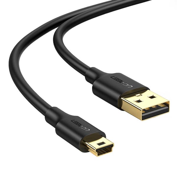 UGREEN US132 USB till mini-USB-kabel, 3 m (svart)