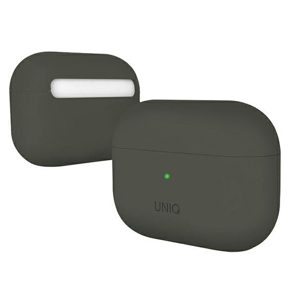 UNIQ Lino AirPods ProSilikonfodral grå/grå mossa