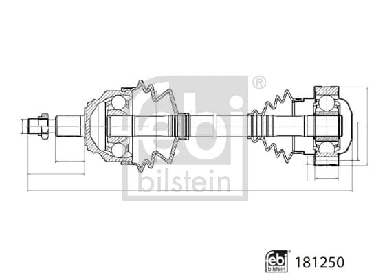DRIVAXEL 181250 FEBI