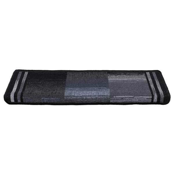 vidaXL selvklæbende trappetrin 10 stk. 65x21x4cm sort og grå