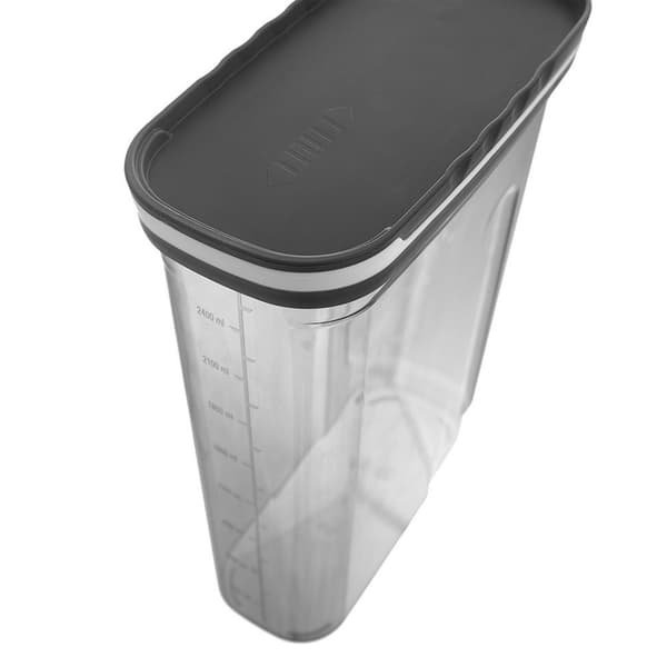 Behållare för torrvaror med dispenser grå 2,7 l