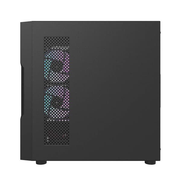 Darkflash DK431 Mesh computerkabinet (sort) + 4 ARGB-blæsere