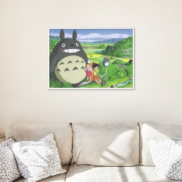 Maleri efter tal med ramme Billeder til maleri - Totoro Ghibli 50x40 cm