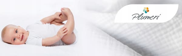 Stor muslinble PASSER 120×120 cm Bomuldsmuslinble