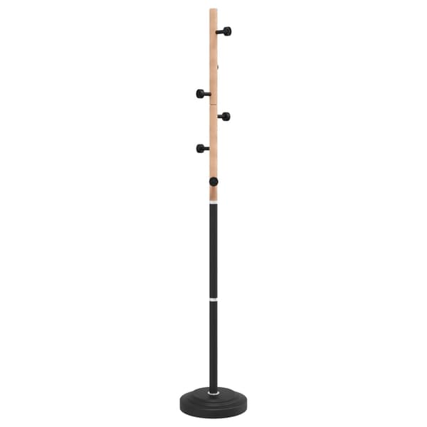 vidaXL stående knagerække sort 177 cm malet jern