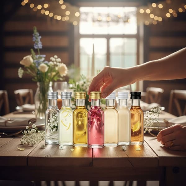 10x MARASCA glasflaskor 20ml bröllopsflaska bröllopspresent till gäster