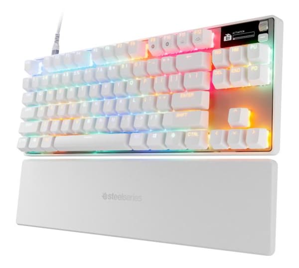SteelSeries Apex Pro TKL Gen 3-tangentbord – vitt