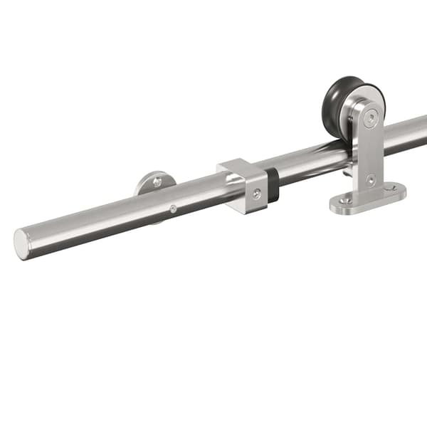 vidaXL Skjutdörrsfäste 183 cm stål silver