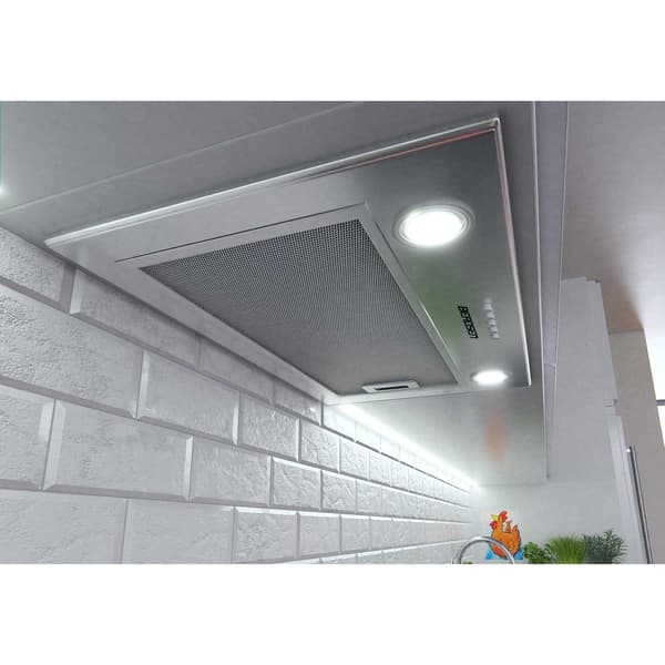 INDBYGGET EMHÆTTE 60 cm INOX LED BERDSEN