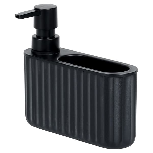 Diskmedelsdispenser med svampbehållare svart 400 ml