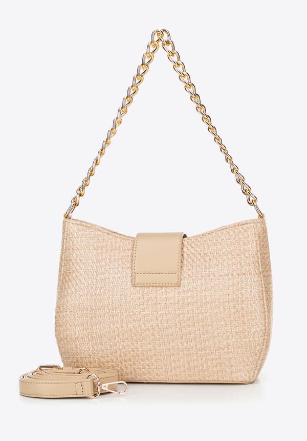 Wittchen dam crossbody-väska, vävd, beige, polypropen