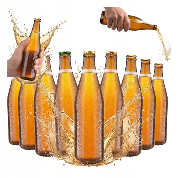 30X GLASFLASKOR FÖR ÖL VICHY LIGHT 500ML FÖR ÖL CIDER RADLER 30 st.