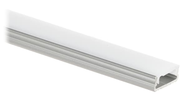 PROFIL MED LAMPESKÆRM TIL LED-STRIPS PR-LED/SA/2M VÆGSMONTERING SØLV