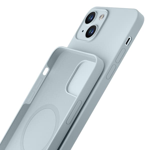 Apple iPhone 15 Plus - 3mk Hardy Silikon MagCase Blå