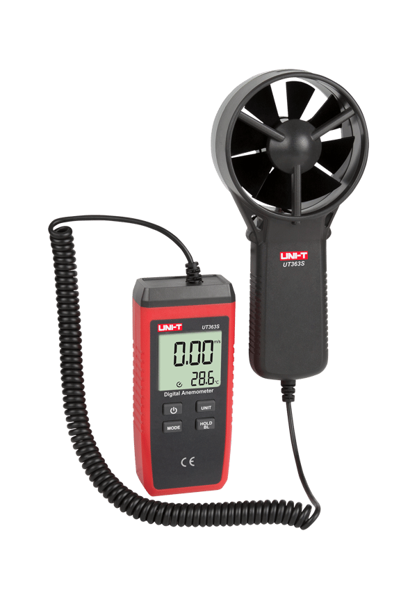 UT363S vindhastighetsmätare anemometer för luftflödesmätning