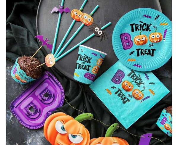 Halloween-servietter Boo! Græskar 33x33cm 20 stk.
