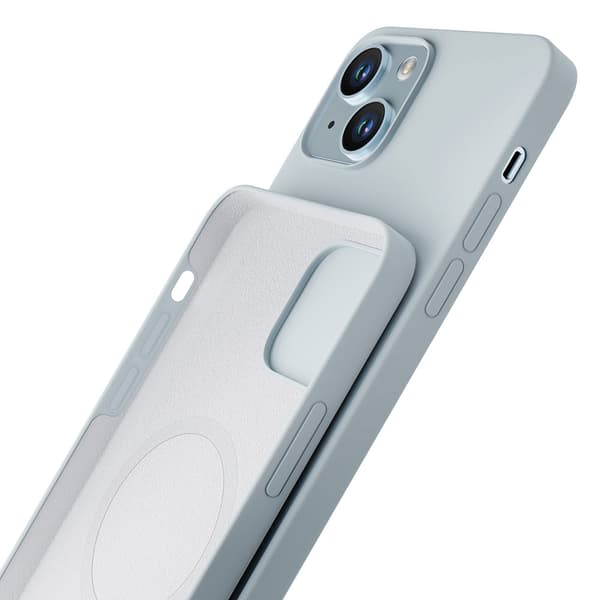 Apple iPhone 14 Plus - 3mk Hardy Silikon MagCase Sierra Blå