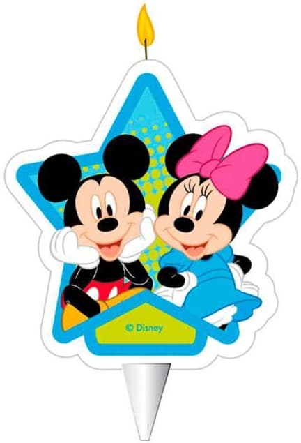 Mickey Mouse Minnie 2D fødselsdagskagelys
