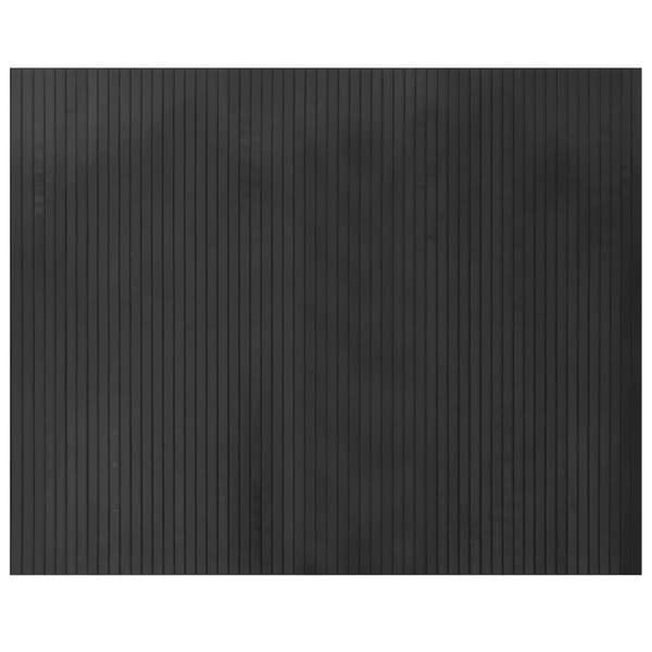 vidaXL Suorakulmainen matto, harmaa, 80x100 cm, bambu