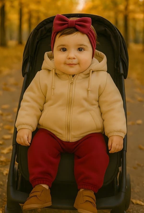Varme, luftige, tykke baby joggingbukser størrelse 86 efterår-vinter, bordeaux