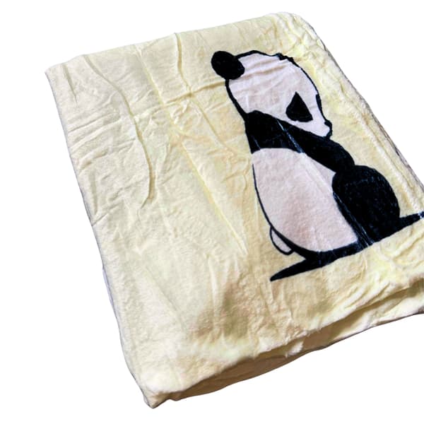 Varm vinter fleece panda tæppe 130x150