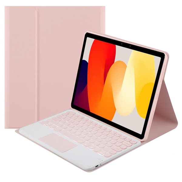 Bluetooth-tangentbordsfodral för Redmi Pad SE (rosa)