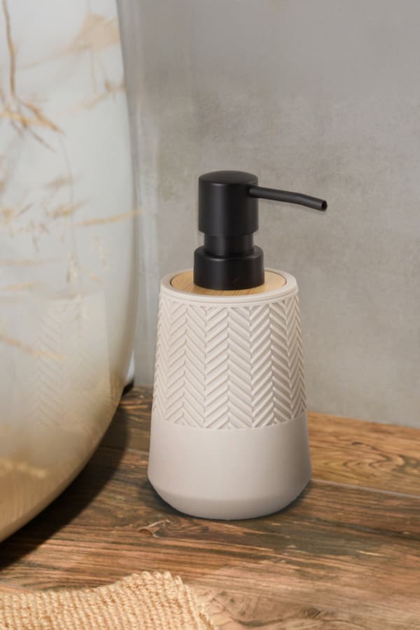 Sæbedispenser 250 ml AWD INTERIØR 1970 Hermosa beige sort bambus