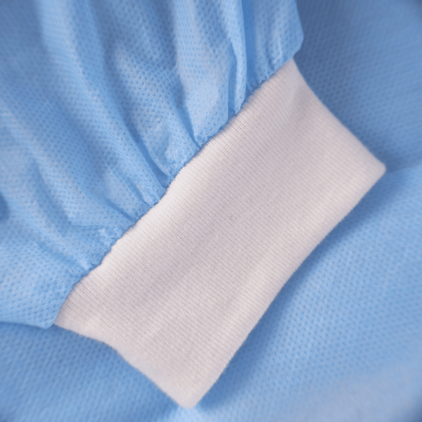Engångsförkläde blått XL med manschett (24g non-woven) 100 st