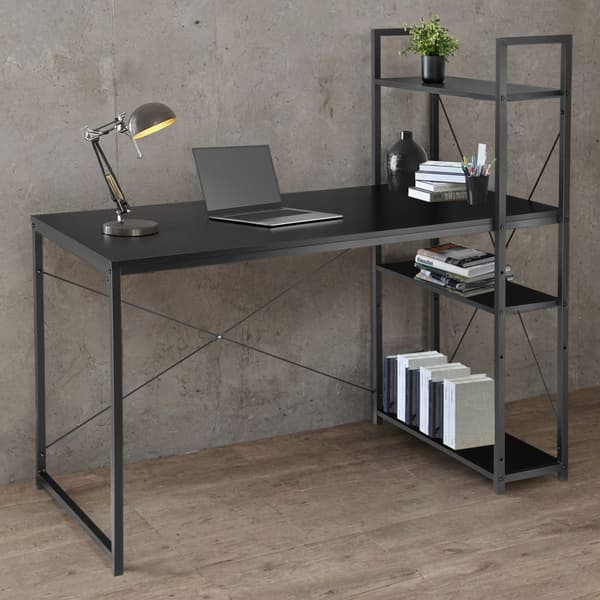 Trosa sort industrielt loftsbord