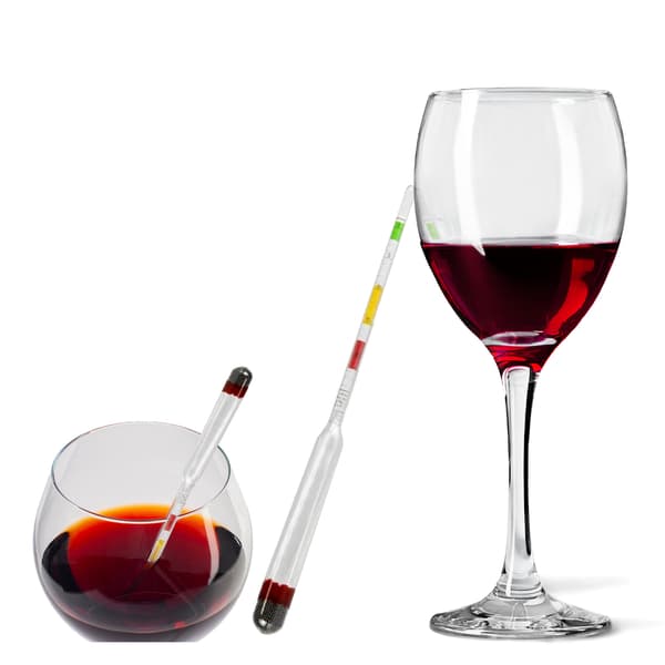 VINMÅLER - SUKKERMÅLER MED GLAS MÅLECYLINDER