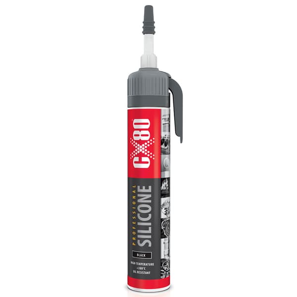 601404 CX-80 Silikone Professionel 210g (sort)-Premium