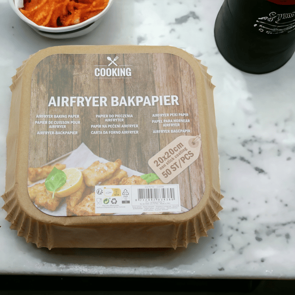 BAGEINDSATS TIL FEDTFRI FRITUREPAPIRFORM 50 STK.