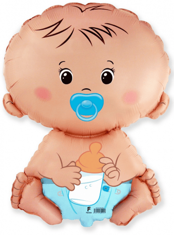 Folieballong 14 - Pojkbaby