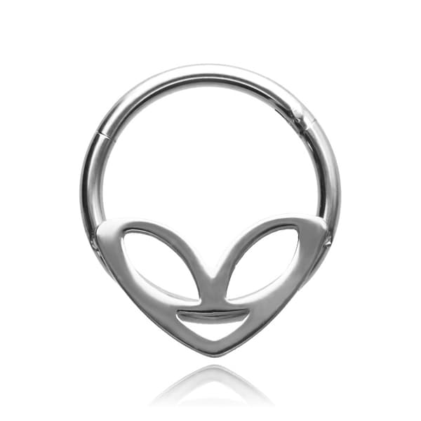 CLICKER ørering - ufo - sølv - K-009 1.2/8