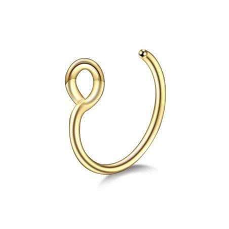 Falsk näsring - guld - FNS-048 0.8/8