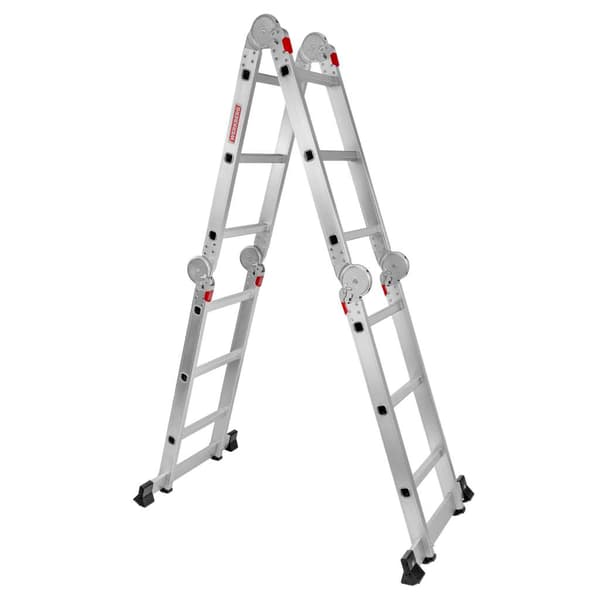 Werkberg aluminium trappe 4x3 multifunktionel med platform
