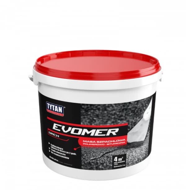 TYTAN EVOMER PUTTY 5KG MUSTA - EVOMER SZP 5