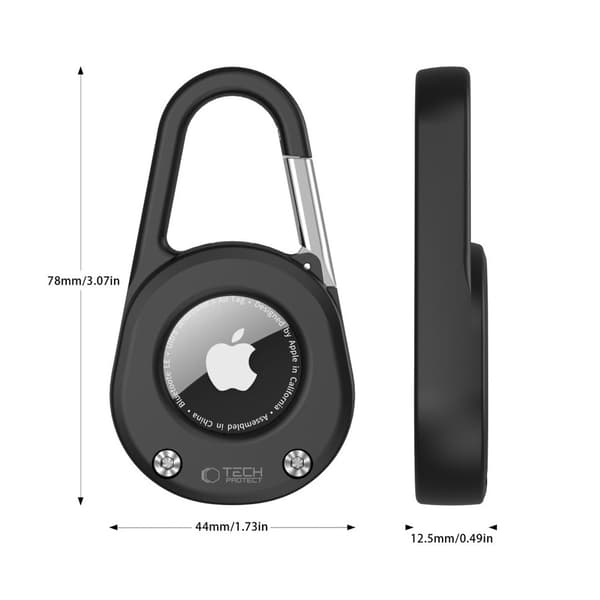 TECH-PROTECT SLIDELOCK -AVAINNIPPU OMENA-ILMALAUTA 1/2 MUSTA