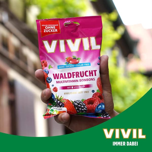Vivil Waldfrucht sockerfria karameller 120 g