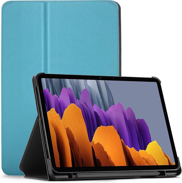 BLÅ LUKKET ETUI TIL SAMSUNG GALAXY TAB S7