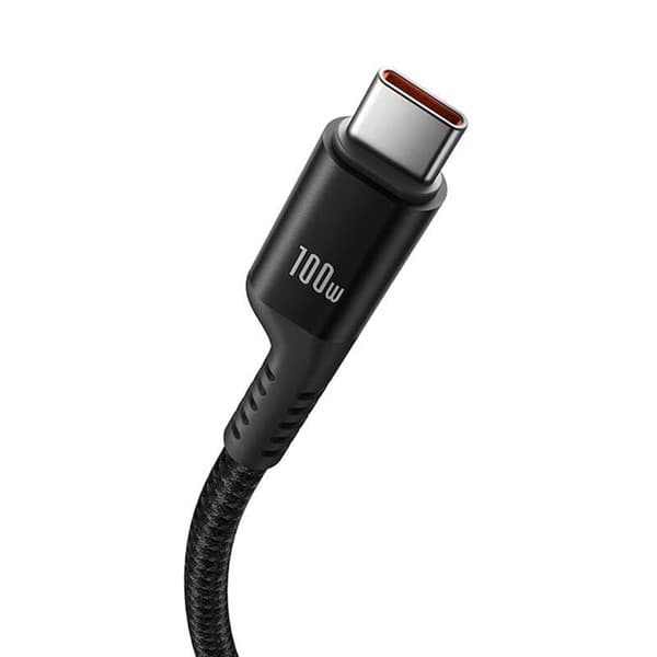 Baseus Fish-Eye 100W USB-C till USB-C-kabel, 1m (svart)