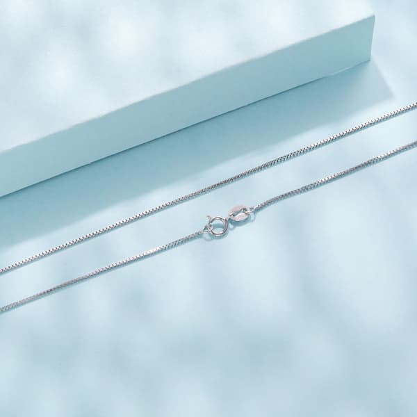 Silverkubhalsband 40 cm för berlockhängen 925 silver