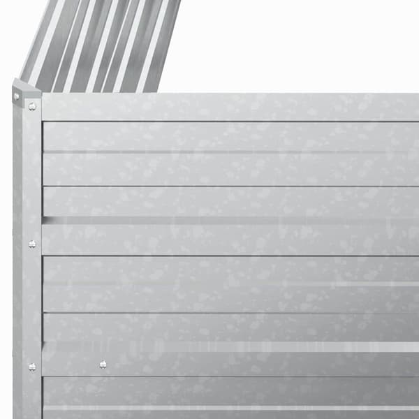 vidaXL højbed 100x100x77cm galvaniseret stål