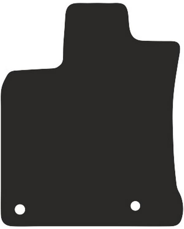 polyamid chauførmåtte til Nissan Qashqai +2 crossover 2007-2013 gummibelagt chauførmåtte