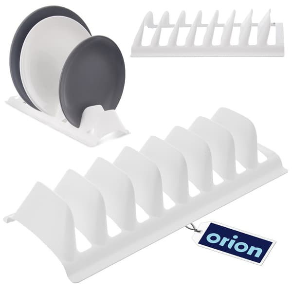 Ställ för lock och tallrikar vit 29,5x13,5x6 cm