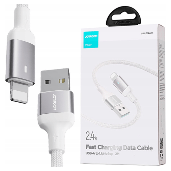 USB-A / Lightning / 2.4A / 2m -kaapeli Joyroom S-UL012A10 (valkoinen)